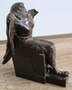 Anthon Hoornweg - Bronzen sculptuur: Falcon -1987 - gesigneerd verkocht voor € 850!