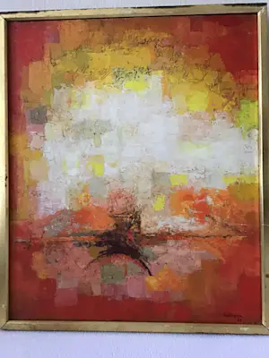 Bernard Cathelin - Abstract olieverf schilderij kopen? Bied vanaf 1500!