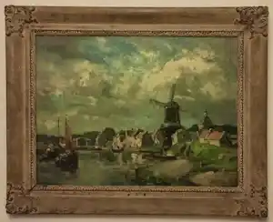 Johannes Karel Leurs - Haventje bij Leiden verkauft für € 700!