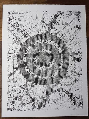 Sam Francis - Abstracte compositie - groot werk kopen? Bied vanaf 595!