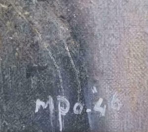 Niet of onleesbaar gesigneerd - Portret van Man - 1946 - gesigneerd kopen? Bied vanaf 1!