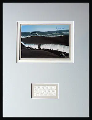 Christo - Collage Project Running Fence - handgesigneerd inc. stofmonster - ready to frame kaufen? Bieten Sie von 1!