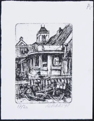 Hans van Dokkum - en anderen, Lot van 10 etsen/litho's door verschillende kunstenaars kopen? Bied vanaf 40!