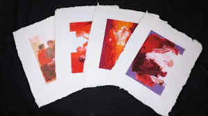 Wil Willemsen - Lot van 4 zeefdrukken op geschept papier, Vrouwen kaufen? Bieten Sie von 60!