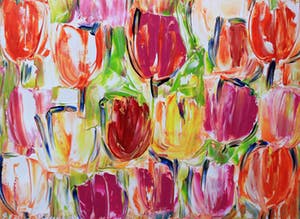 Elena Polyakova - Kleurige tulpen kopen? Bied vanaf 100!