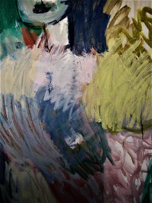 Henk Mulders - Monumentaal Expressionistisch schilderij "de Danseres" gesigneerd kopen? Bied vanaf 10!