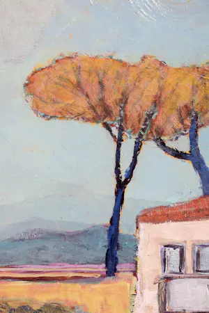 Rob Jacobs - Landschap met huis in de Provence, Frankrijk - olie op doek kopen? Bied vanaf 90!