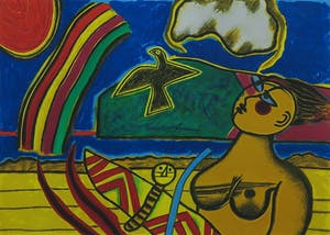Corneille - Litho, L'arc en ciel - Ingelijst kopen? Bied vanaf 1!