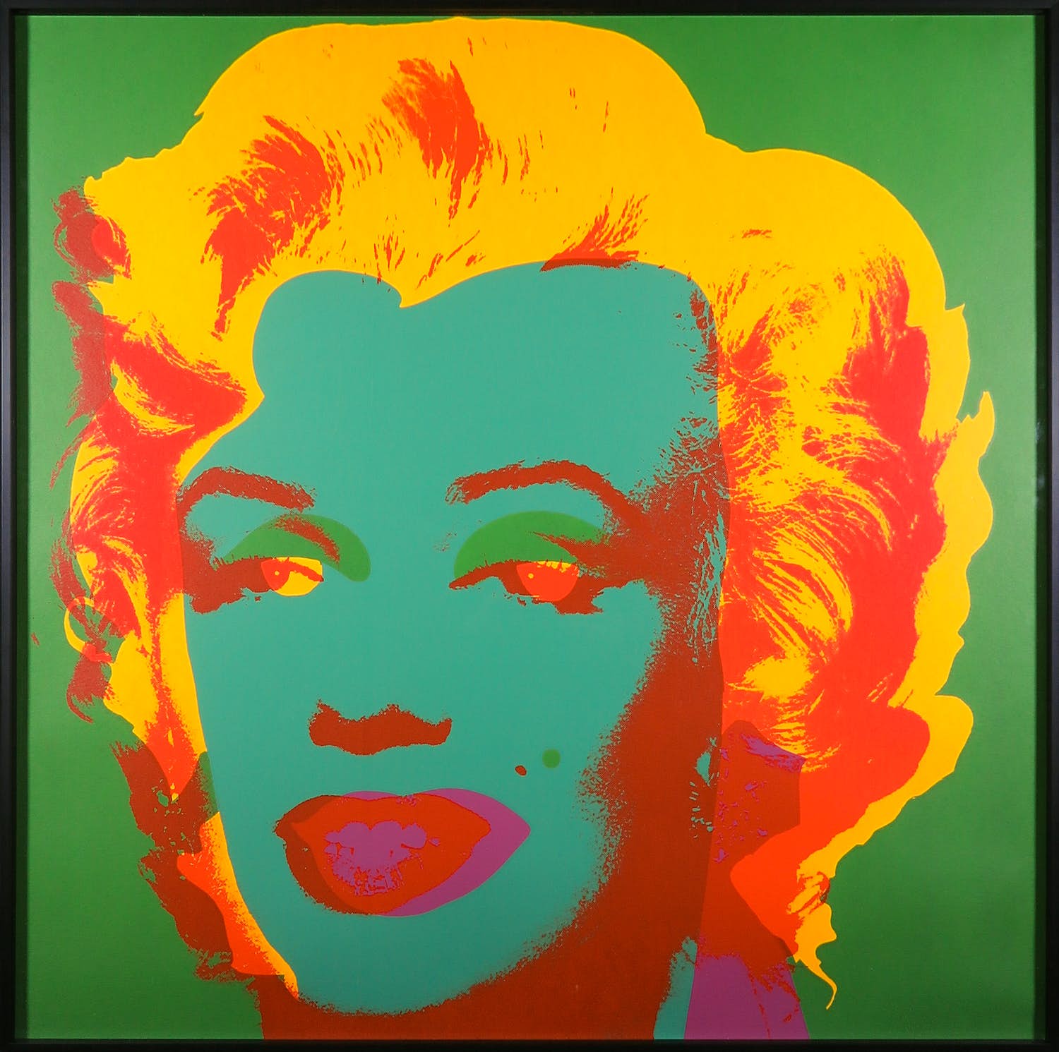 Andy Warhol - Zeefdruk, Marilyn - Ingelijst (Groot) verkocht voor € 2000!