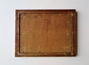 Niet of onleesbaar gesigneerd - Romantisch Stilleven Klaprozen - Hollandse School - 30-er jaren - Fraaie lijst kopen? Bied vanaf 1!