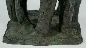 Frank Letterie - Bronzen sculptuur: Contact I - 1995 kopen? Bied vanaf 699!