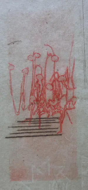 Jan Montyn - FIGURATIEVE ABSTRACTIE / KLEURETS / 41x57cm / SIG / 1984 kopen? Bied vanaf 10!