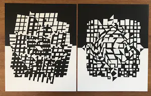 Victor Vasarely - 2 offset lithos - IXION-II en CITRA - 1973 kopen? Bied vanaf 50!