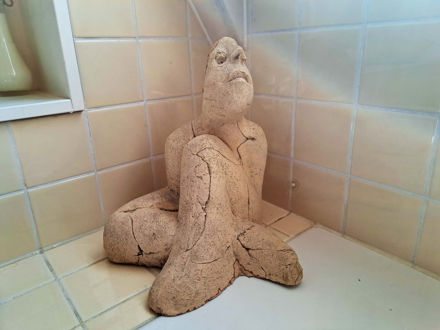 Sjer Jacobs - Zittend beeld kopen? Bied vanaf 125!