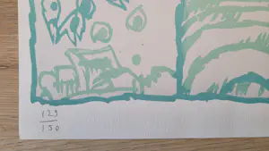 Pierre Alechinsky - Water NYC - Grote litho, 1985 kopen? Bied vanaf 1000!