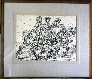 Alfred Ost - paardenrit verkocht voor € 195!