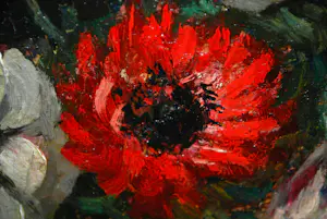 Emanuel van der Ven - anemonen in een keuls vaasje kopen? Bied vanaf 165!