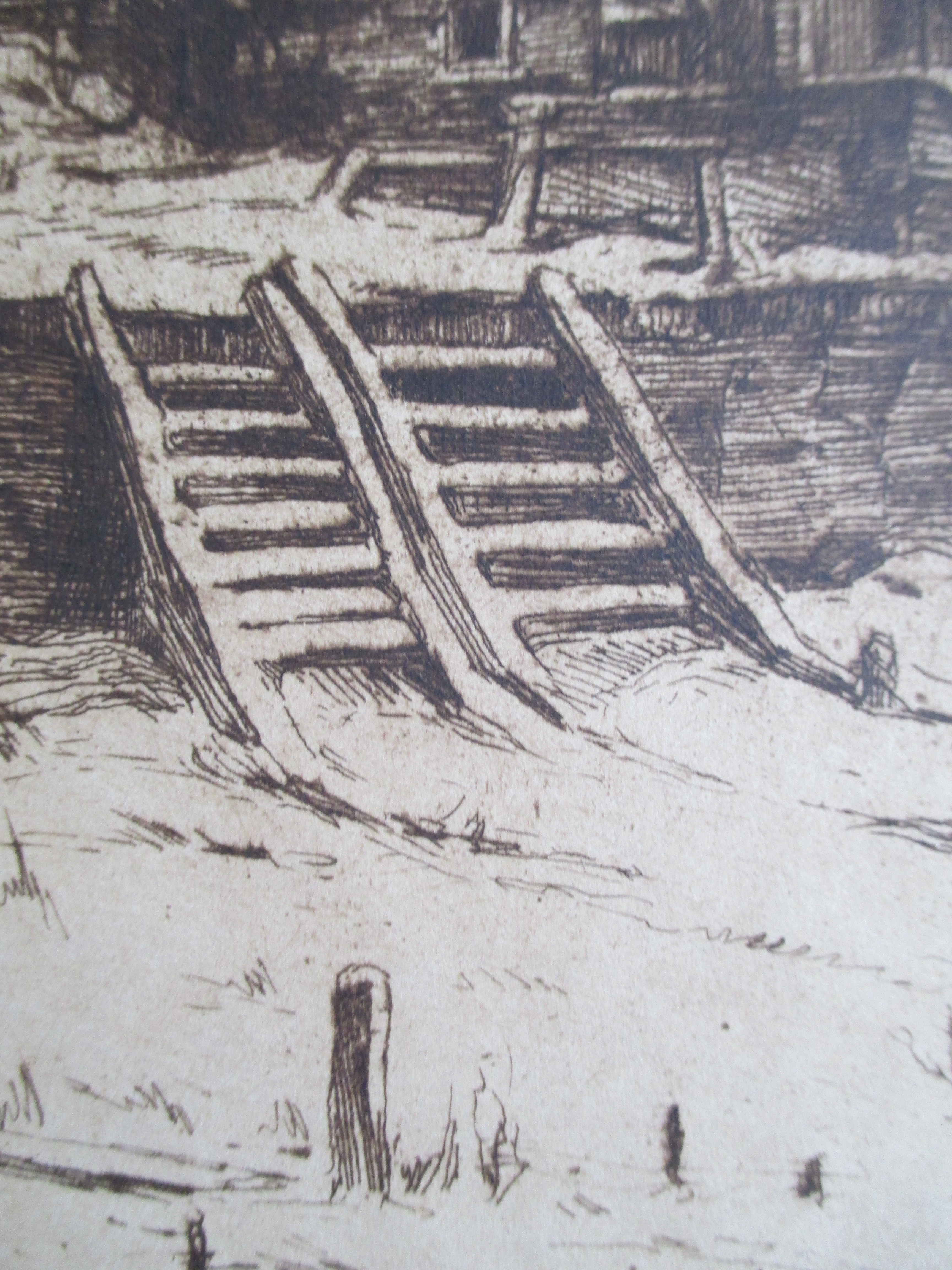 Paul Bodifee - ets besneeuwd landschap kopen? Bied vanaf 35!