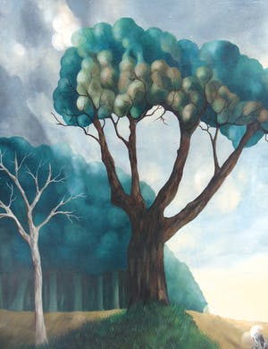 Jan van Wel - Landschap te Laren kopen? Bied vanaf 170!