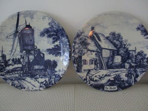 Chemkefa - 4 stuks blauw Delfts handwerk, voorstellend de 4 seizoenen kopen? Bied vanaf 1!