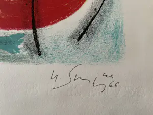 Gustave Singier - Komposition in Blau (die Sonne) kopen? Bied vanaf 140!