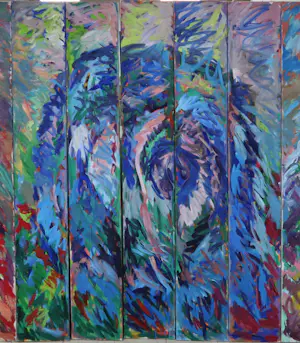 Frans Houkes - Olieverf op doek, Drie hooibalen (15-LUIK!) (Zeer Groot) kopen? Bied vanaf 300!