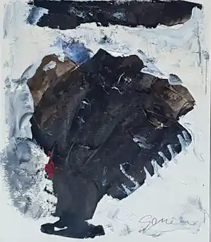 Gerriet Postma - Expressieve gouache met gesigneerde en genummerde monografie in casette verkauft für € 225!