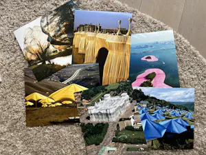 Christo - All our Art is about Freedom - Gesigneerd en Origineel stuk stof "The Gates" kopen? Bied vanaf 275!