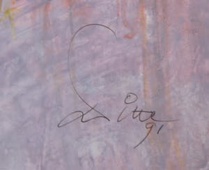 Franscz Witte - Acryl op papier, Zonder titel kopen? Bied vanaf 1!