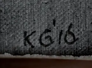 Klaas Gubbels - Ingelijste olieverf op doek: koffiekan - 2016 kopen? Bied vanaf 1299!