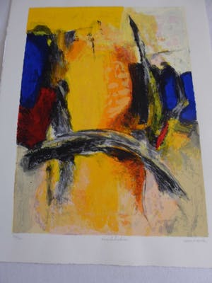 Hans Vanhorck - Zeefdruk. Titel,"Meditation". kopen? Bied vanaf 45!