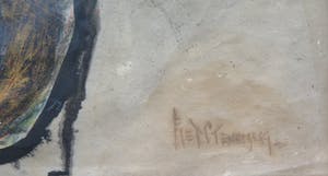 Piet Stenneberg - Zeldzaam vroeg abstract werk uit 1950 kopen? Bied vanaf 75!