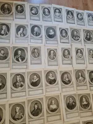 Isaac Tirion - Grote collectie 66 originele antieke portretten, ca. 1750, o.a. Joan de Witt kopen? Bied vanaf 200!
