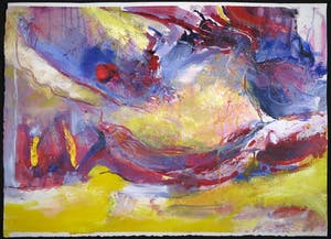 Franscz Witte - Gemengde techniek op papier, Abstract (Groot) kopen? Bied vanaf 1!