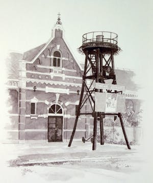 Frans Room - Lot van 15 originele tekeningen - Bakens en boeien Zuid Holland kopen? Bied vanaf 150!