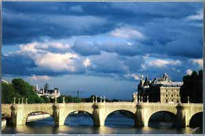 Nico Koster - Foto, The Pont Neuf Wrapped - Christo - Ingelijst verkocht voor € 150!