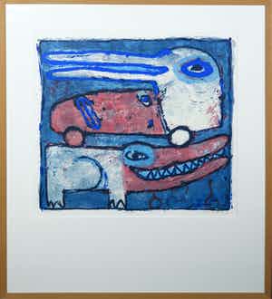 Onno de Graaf - Zeefdruk, Egypte - Ingelijst verkocht voor € 35!