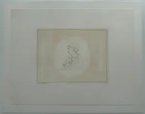 Co Westerik - handgesigneerde kleurenlitho | 'Zelfportret met poes' | 1989 kopen? Bied vanaf 200!