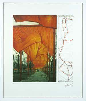 Christo - Offset, The Gates - Ingelijst verkocht voor € 1!