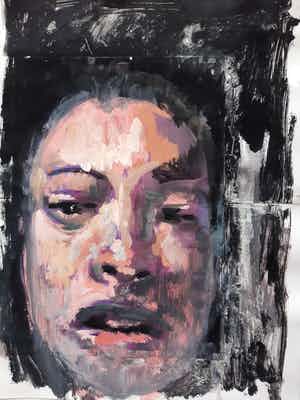 Peter Klashorst - Gemengde techniek - Handgesigneerd !!! verkocht voor € 60!