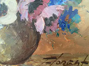 Niet of onleesbaar gesigneerd - boeket met korenbloemen kopen? Bied vanaf 1!