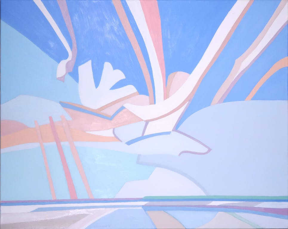 Paul Overhaus - Paul Overhaus: Olieverf op doek, Dynamisch weer - Ingelijst kopen? Bied vanaf 150!