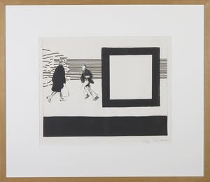 Roger Raveel - Ets uit de map Op bezoek bij Roger Raveel - Ingelijst kopen? Bied vanaf 400!