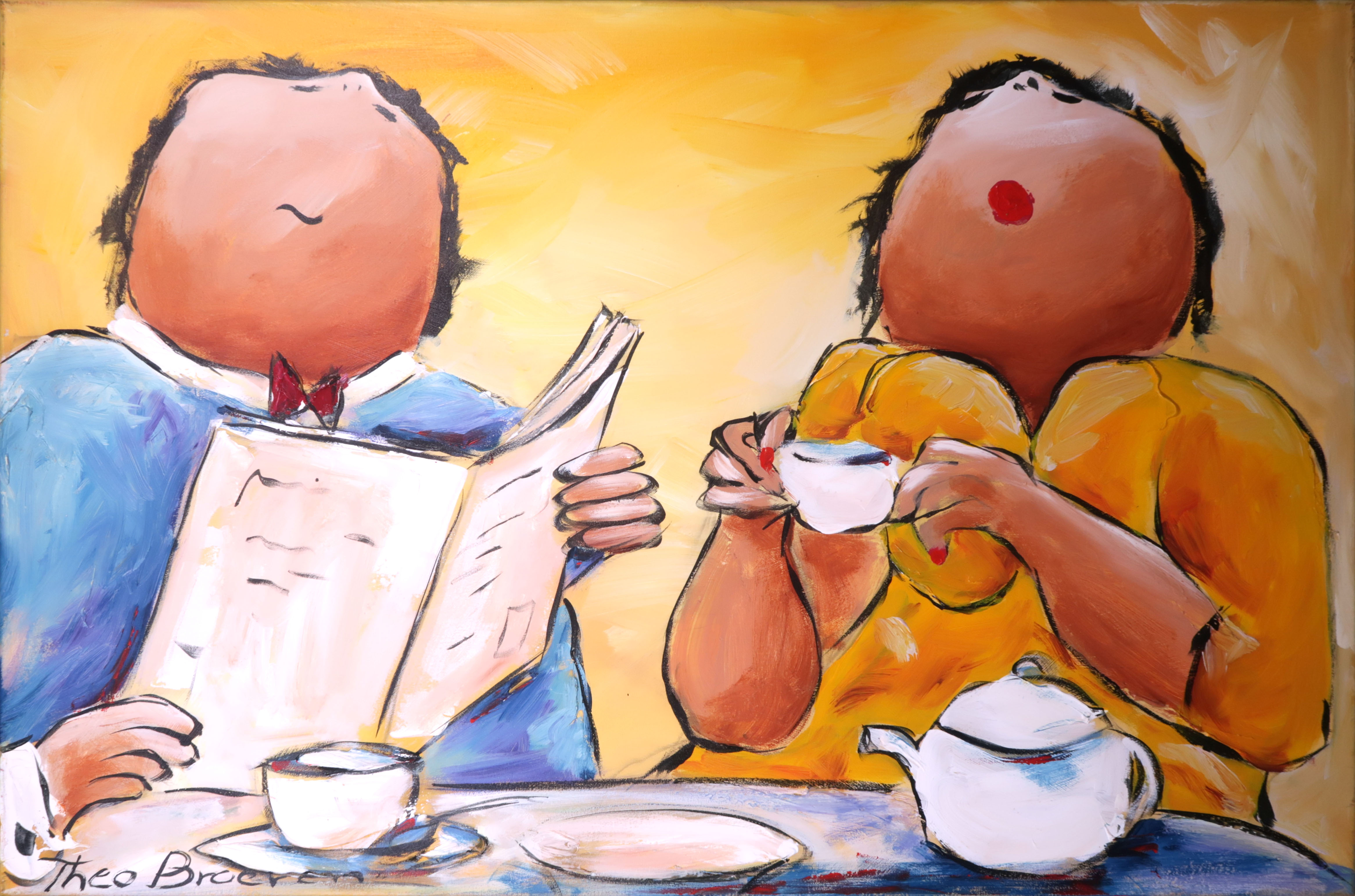 Theo Broeren - Acryl op doek, Difficult Choice (Groot) kopen? Bied vanaf 150!