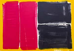 Adine Engelman - Abstracte compositie, monotype (unica) verkocht voor € 75!