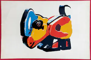 Karel Appel - De Kip, zeefdruk kopen? Bied vanaf 125!
