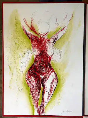 Jan Burssens - Prachtige en zeldzame, gesigneerde zeefdruk - 1990 verkocht voor € 125!