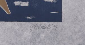 Geertje Briels - Houtdruk op geschept papier, Salto kopen? Bied vanaf 1!