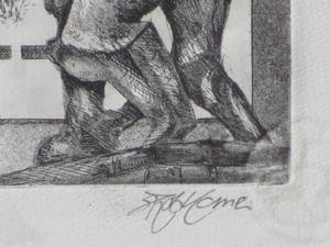 Rob Komen - Zadkine - Ets kopen? Bied vanaf 25!