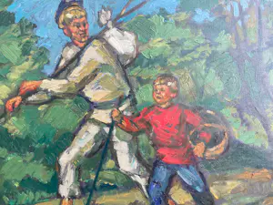 Rostislas Loukine - Russische boerenfamilie in het bos kopen? Bied vanaf 499!